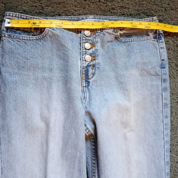 Express Size 7/8 Long Hipster Flare 32" Inseam GUC Jeans-Item #175 - Picture 6 of 6